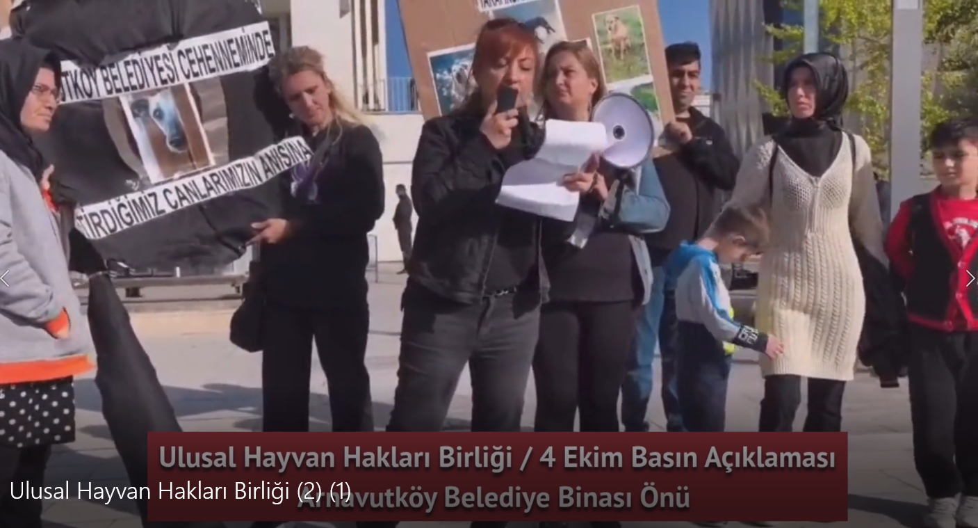 4 Ekim-İSTANBUL -ARNAVUTKÖY BELEDİYE binası önü Basın Açıklaması..