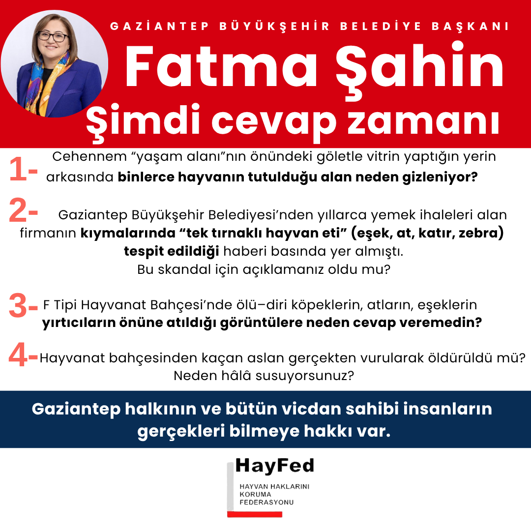 Gaziantep Büyükşehir Belediyesi Başkanı Fatma Şahin Şimdi Cevap Zamanı!