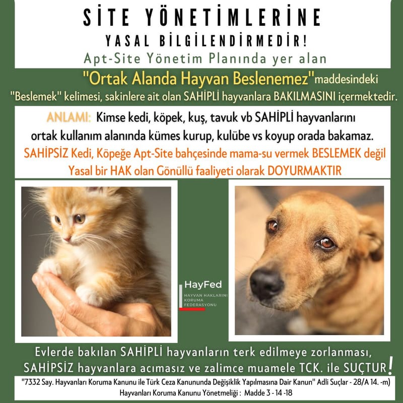 2-SİTE YÖNETİMLERİNE YASAL BİLGİLENDİRMEDİR!