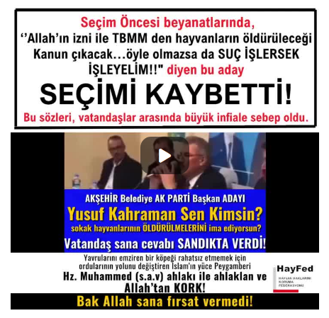 Akşehir Belediyesi Ak Parti Başkan Adayı Yusuf Kahraman Bak Allah Sana FIRSAT VERMEDİ! Vatandaş sana cevabı SANDIKTA VERDİ!.