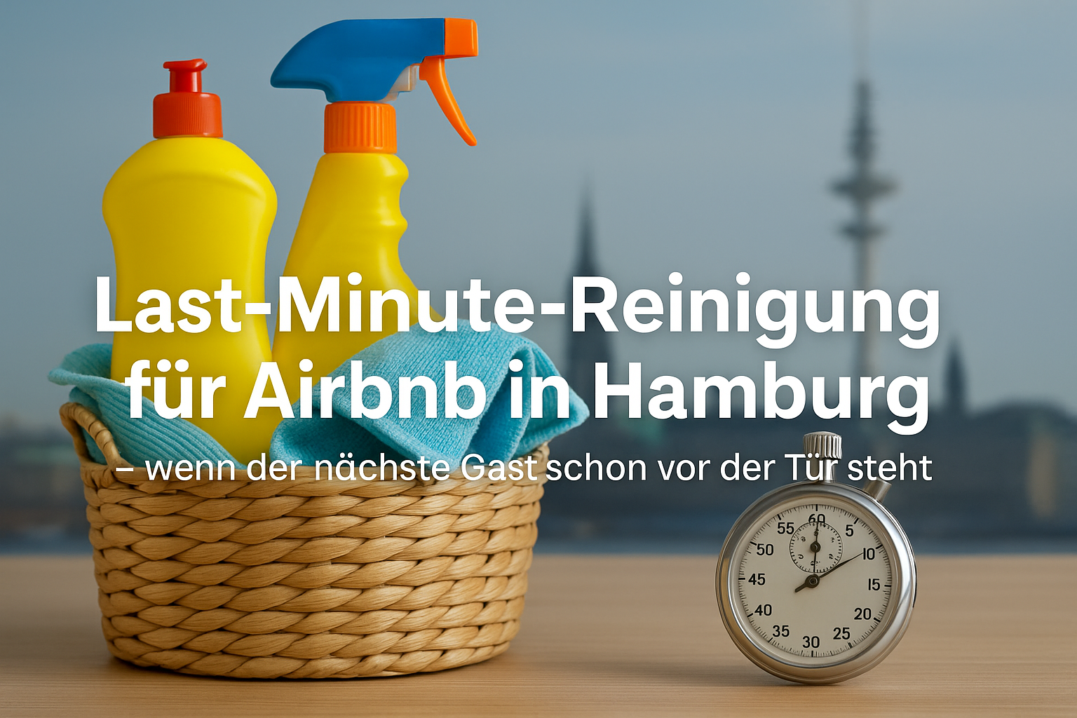 Last-Minute-Reinigung für Airbnb in Hamburg – wenn der nächste Gast schon vor der Tür steht
