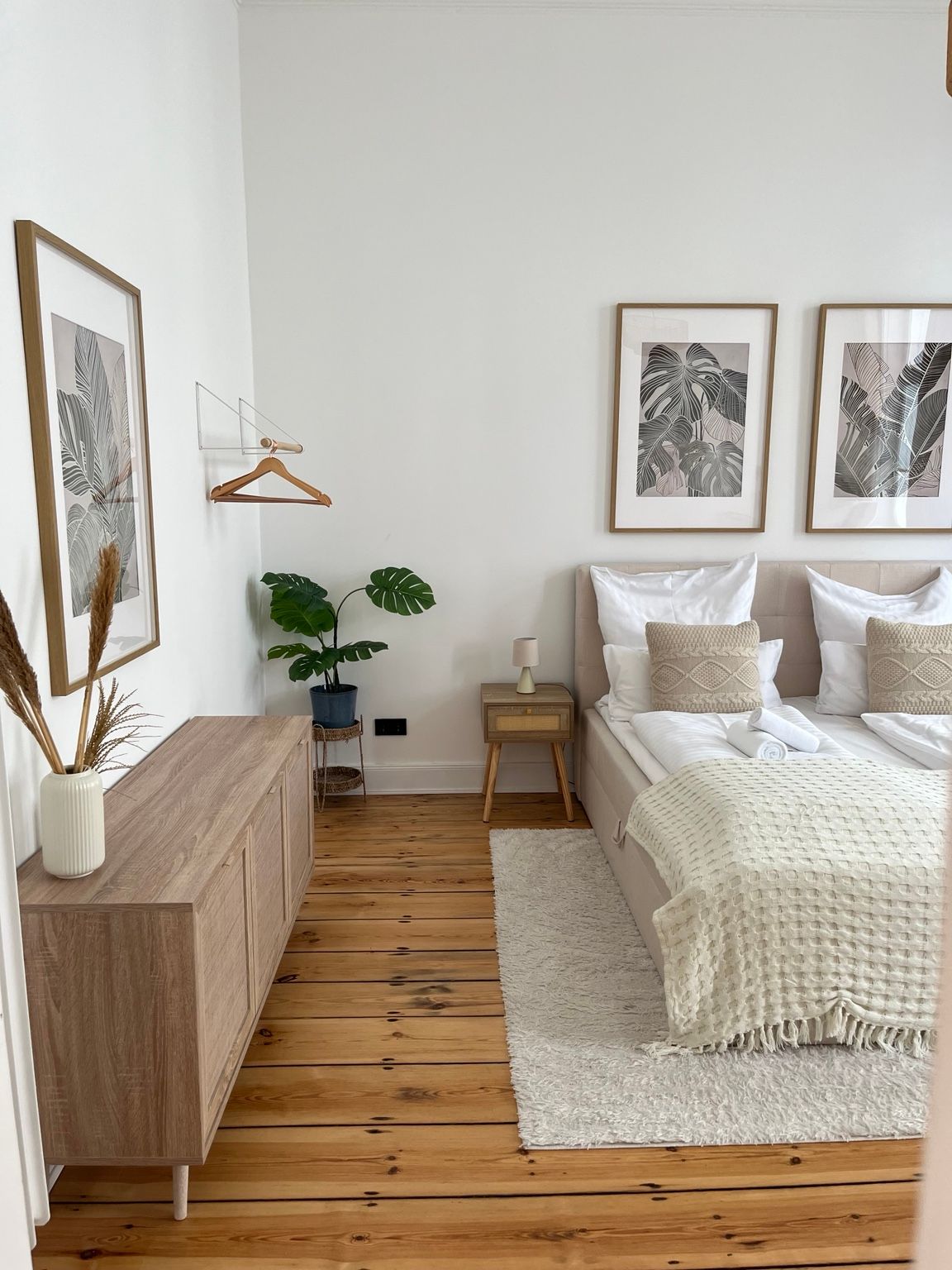 Schlafzimmer für den nächsten Gast vorbereitet