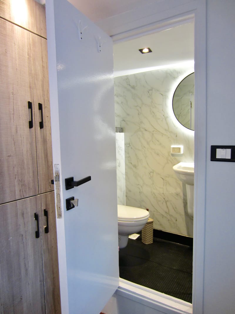 Downstairs cabins