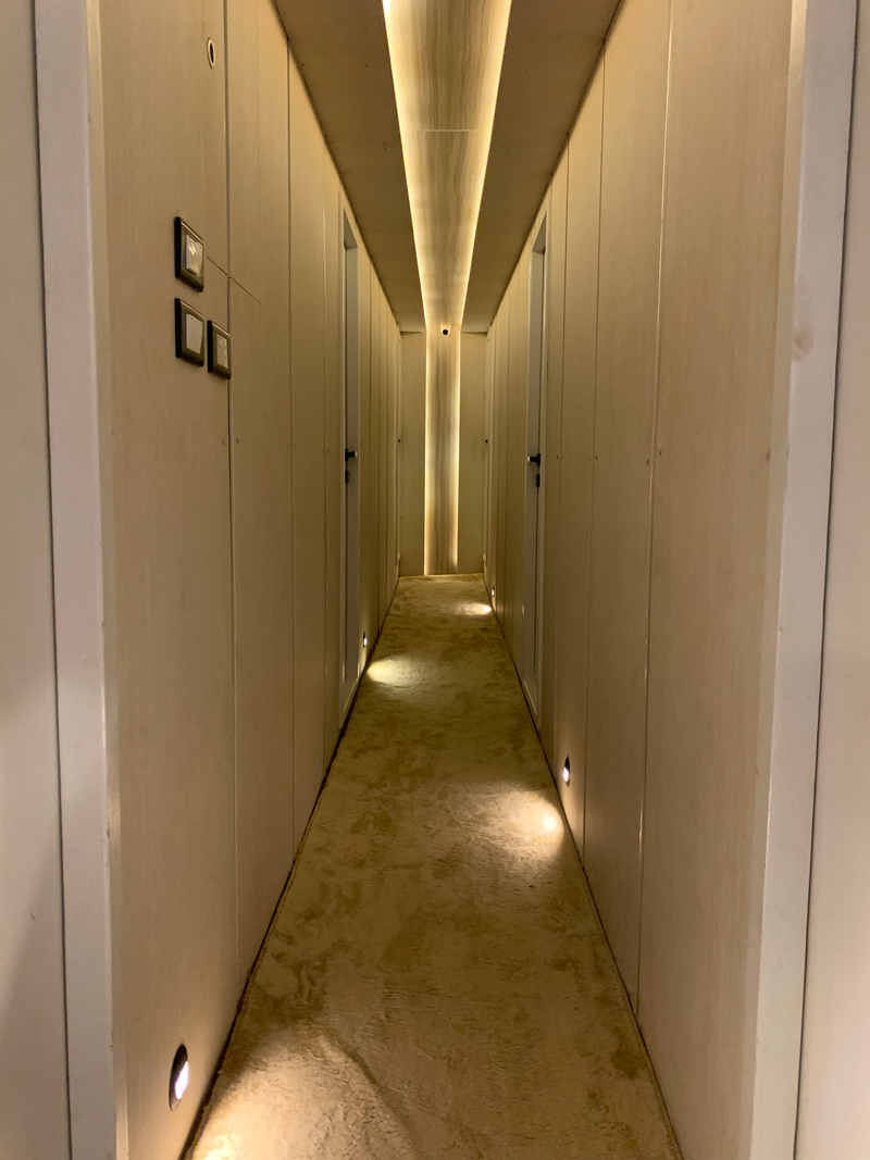 Downstairs cabins