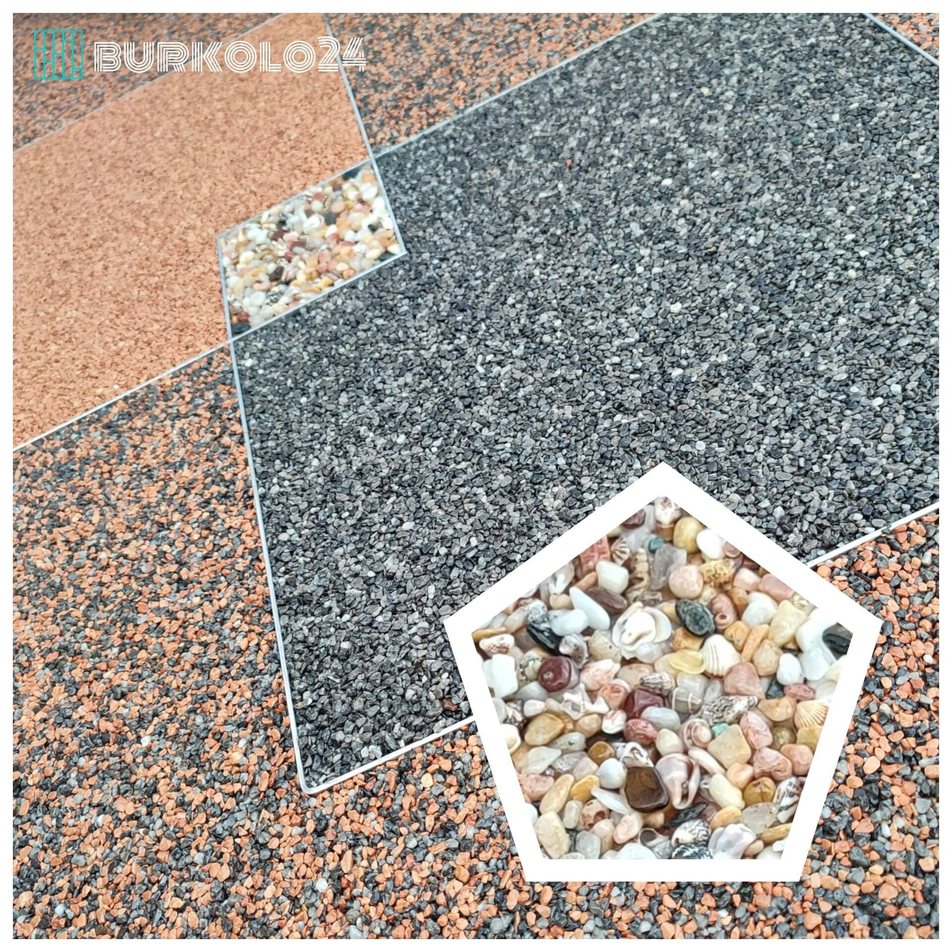 Kőszőnyeg mintákkal