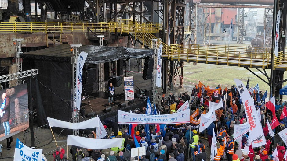 Ostrau: Proteste gegen EU-Maßnahmen und für den Schutz von Arbeitsplätzen