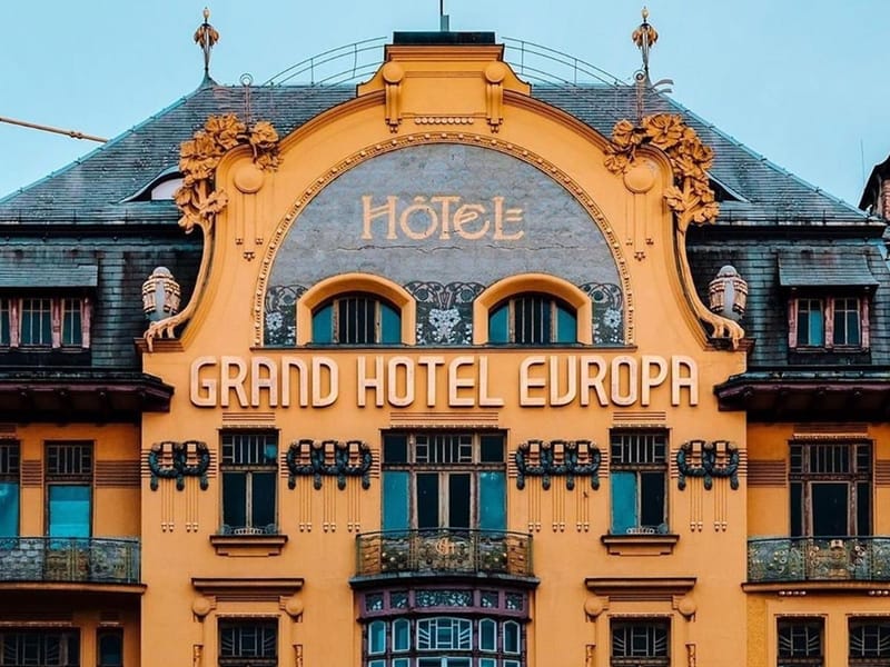 Das Jugendstilhotel Evropa erstrahlt im neuen Glanz
