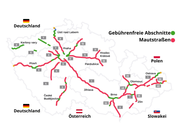 Autobahnmaut verteuert sich in Tschechien zu Jahresbeginn