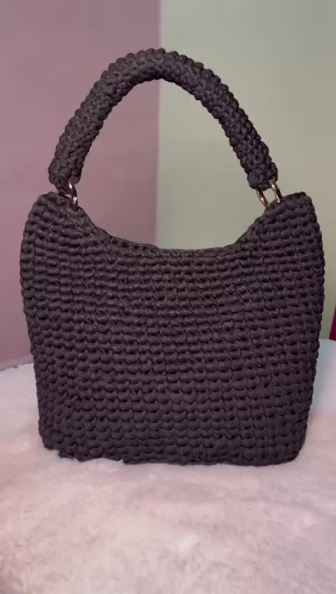 Yarn bags, in a variety of shapes, colours, and configurations