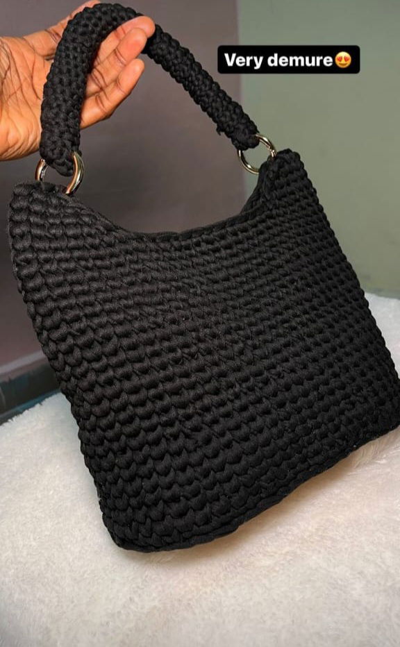 Yarn bags, in a variety of shapes, colours, and configurations