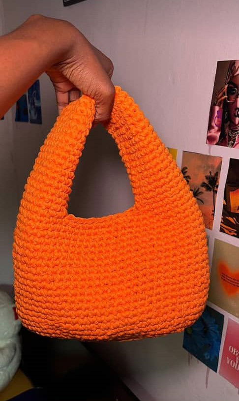 Yarn bags, in a variety of shapes, colours, and configurations