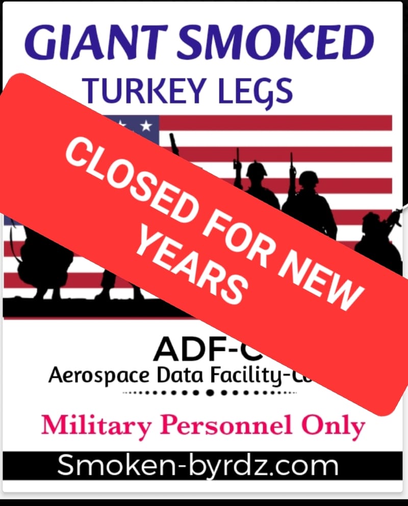 THURSDAY (CLOSED AT BUCKLEY SPACE FORCE) HAPPY NEW YEAR