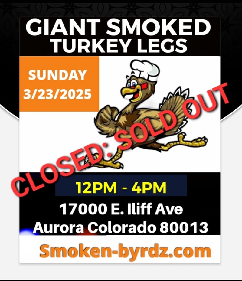 (SUNDAY) SOLD OUT (CLOSED FOR TODAY)