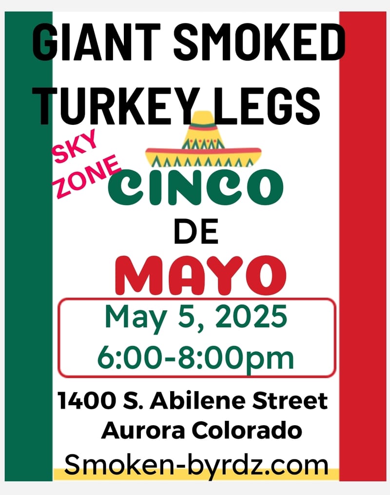 (MONDAY) SKY ZONE CINCO DE MAYO FIESTA -  (AURORA, COLORADO)