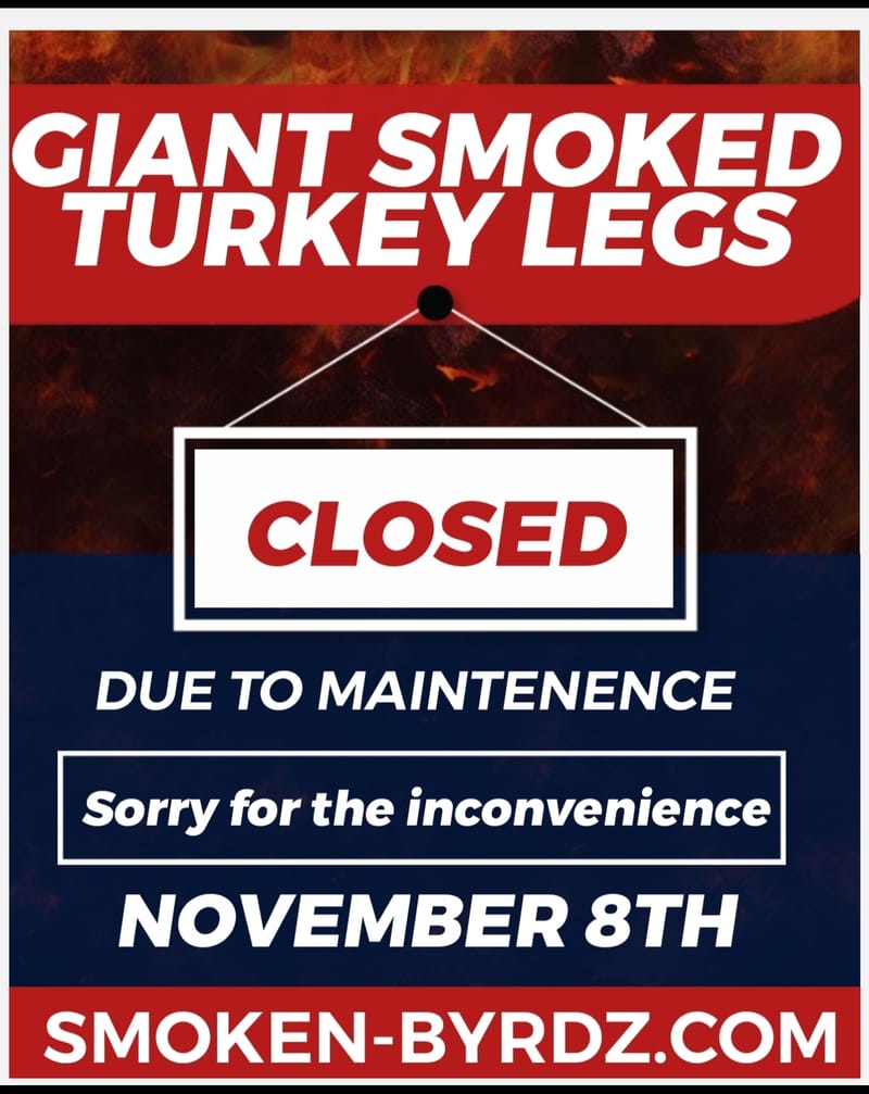 (SATURDAY) CLOSED FOR MAINTENANCE