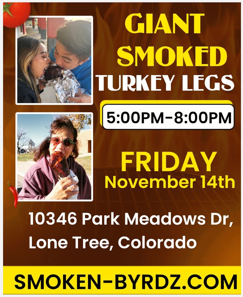 (FRIDAY) Turkey legs at Arabelle Lincoln Station (Lone Tree, Colorado)