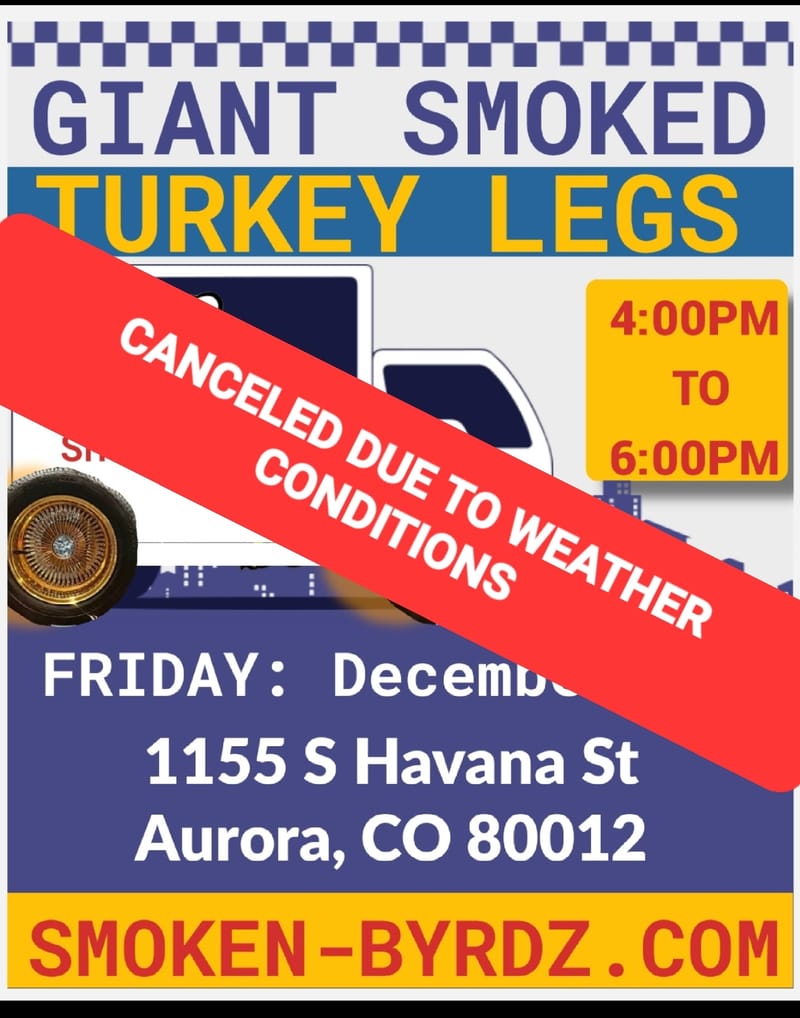 (FRIDAY) CANCELED DUE TO WEATHER