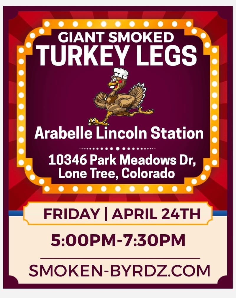 (FRIDAY) Turkey legs at Arabelle Lincoln Station (Lone Tree, Colorado)