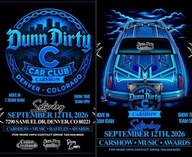 (SATURDAY) Dunn Dirty C Car Club Carshow - Denver