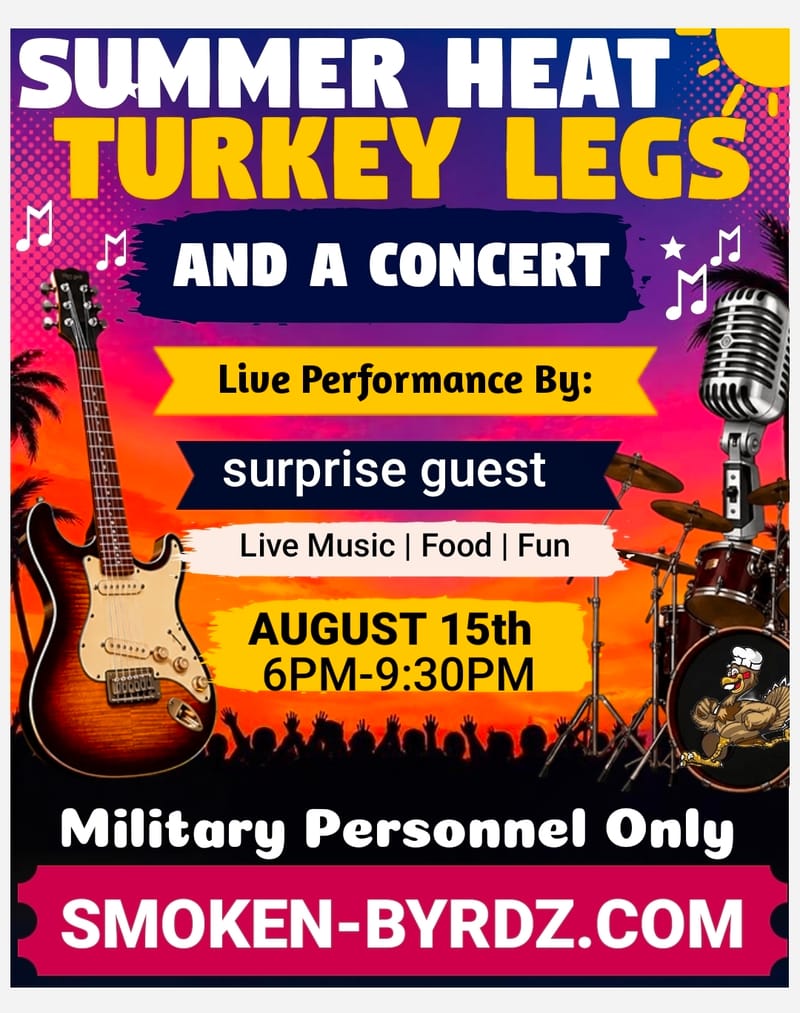 (Saturday 6:00PM-9:30PM) Summer Heat Concert (Buckley Space Force Base)