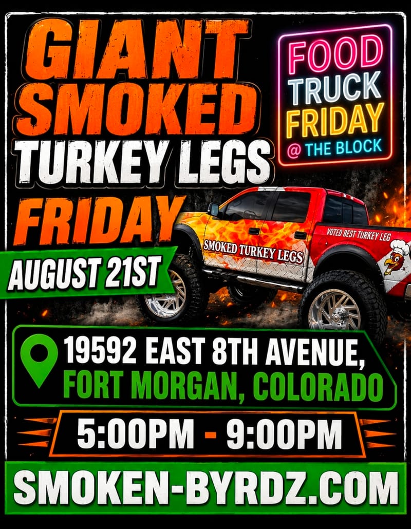 (FRIDAY 5:00PM -9:00PM) FOOD TRUCK FRIDAY @ THE BLOCK (FT. MORGAN, Colorado)