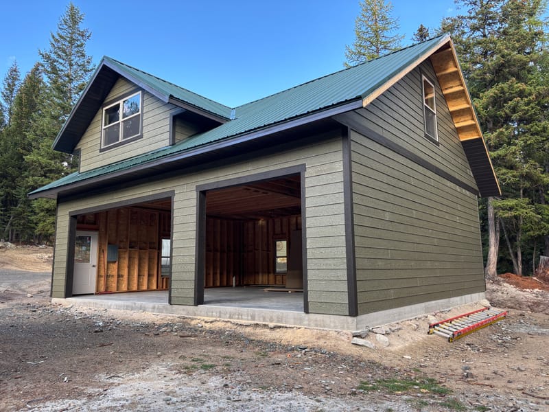 28' x 34' x 10' Garage with Bonus Room