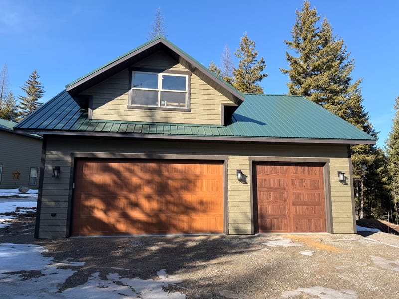 28' x 34' x 10' Garage with Bonus Room