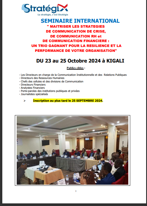 MANAGEMENT DE LA COMMUNICATION STRATEGIQUE : COMMENT Maîtriser les stratégies de communication de crise, de communication RH et de communication financière