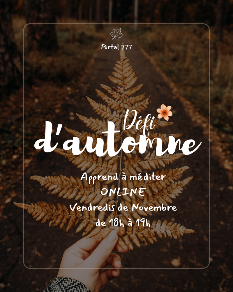 Défi d'automne - Apprend à méditer avec Catia