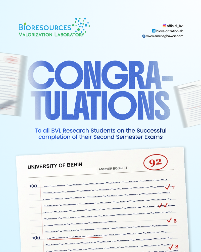 BVL Research Students Complete the Taught Part of Their Undergraduate Degree.