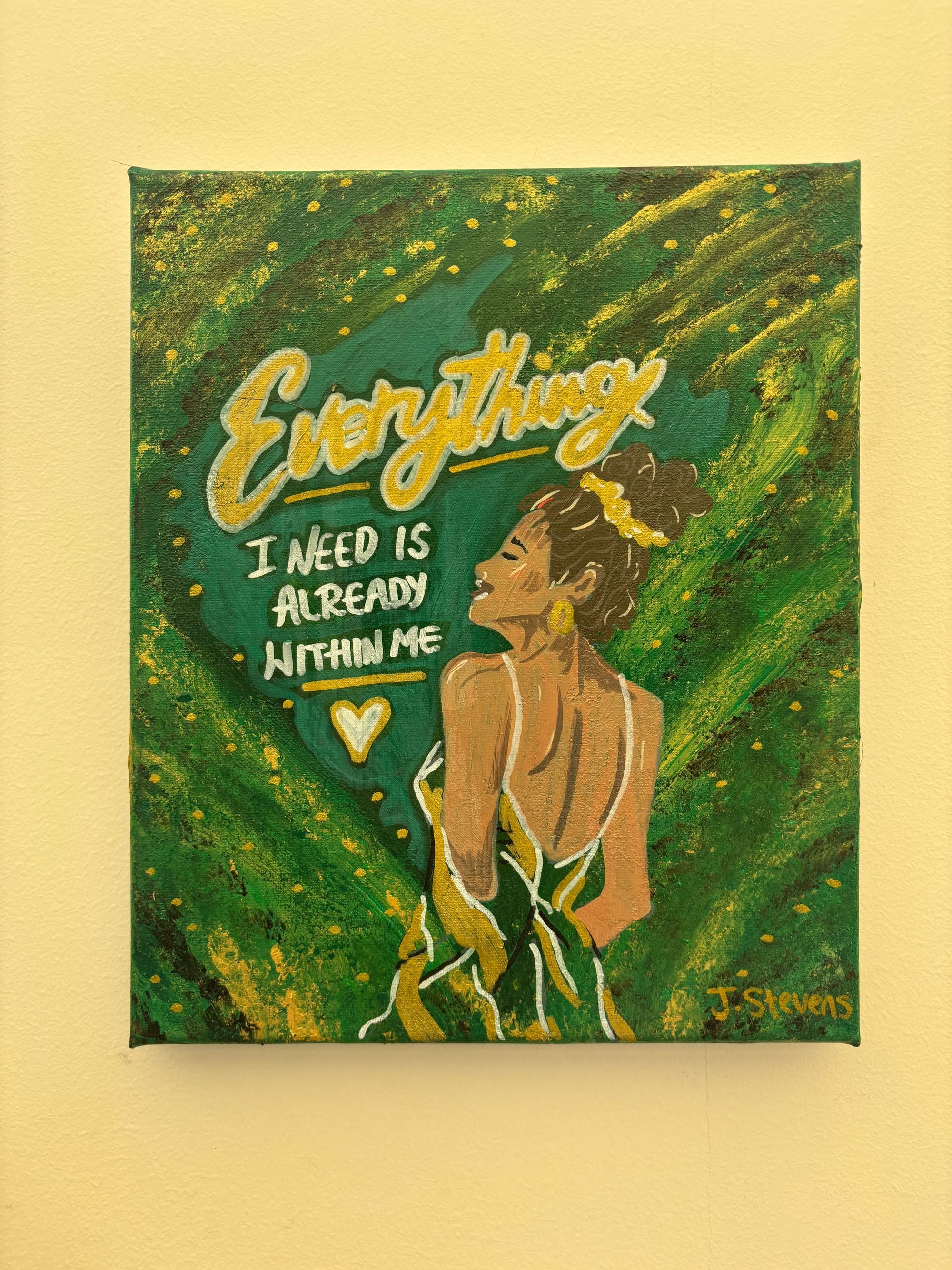 Everything I Need Is Already Within Me - (25x30cm Canvas)