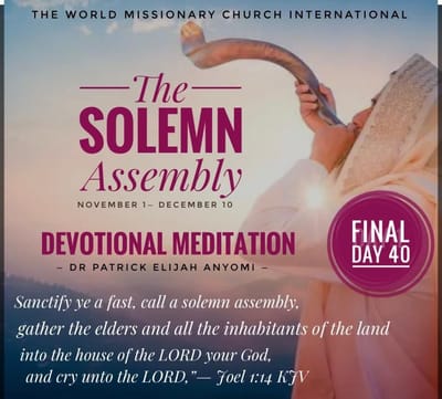 Solemn Assembly Day 40: The Covenant of a Household