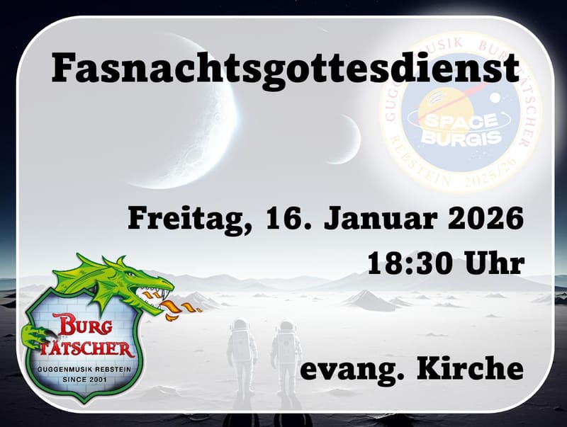 ökum. Fasnachts-Gottesdienst mit Burgtätscher in Rebstein