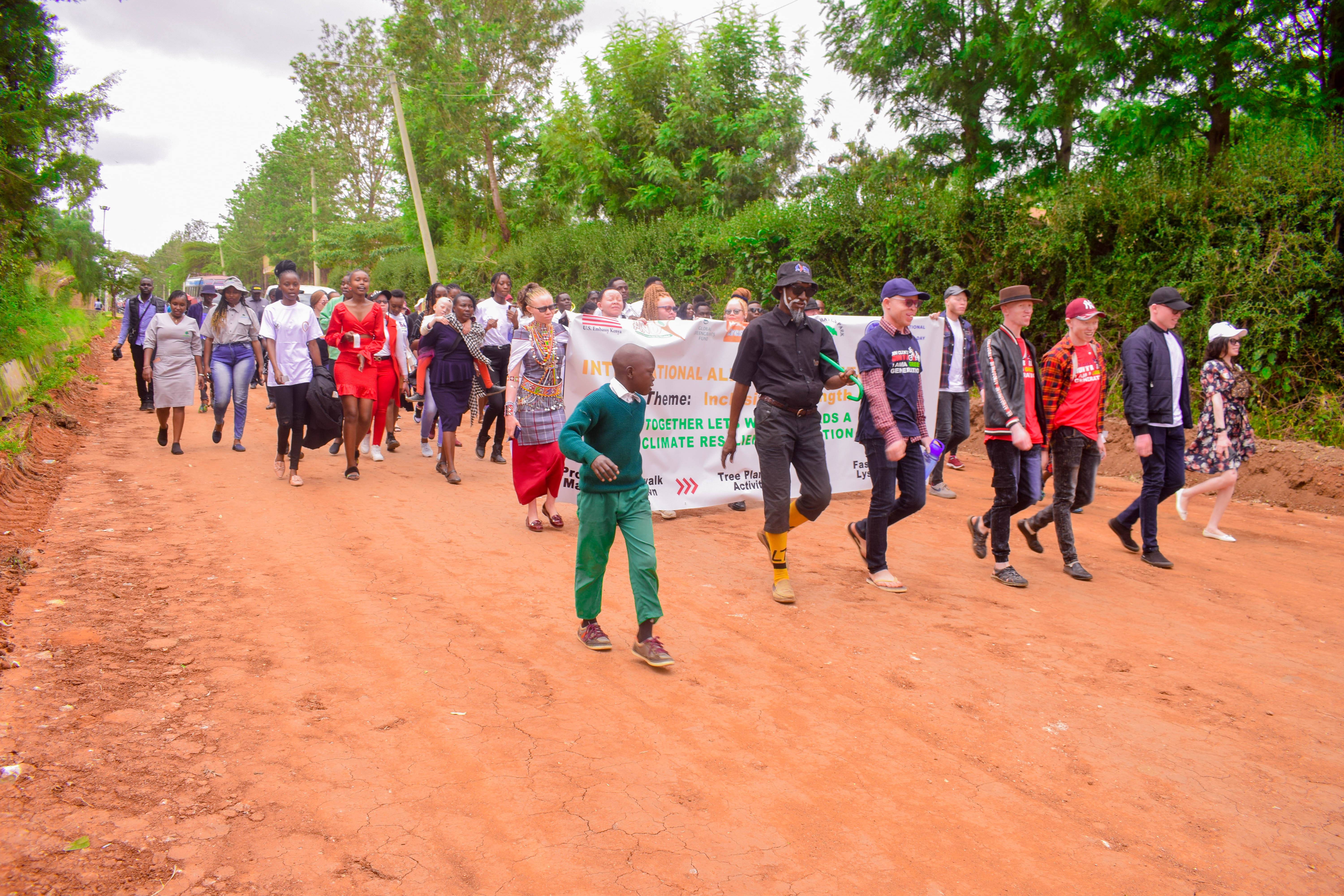 A processional walk to celebrate World Environment day and International albinism awareness day