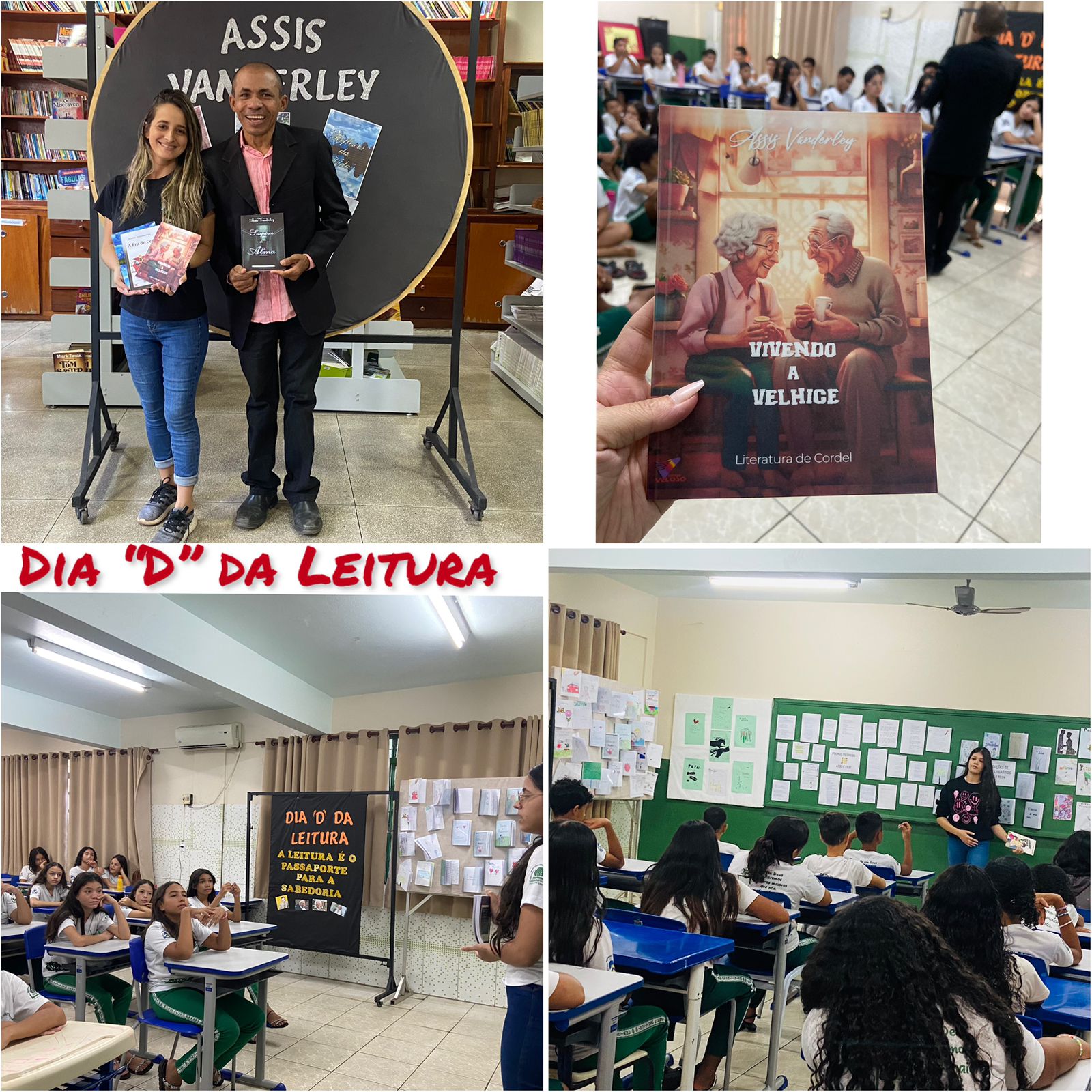 Professora Thayana Negreiros participou do Dia D da Leitura no Instituto Presbiteriano em Paraíso