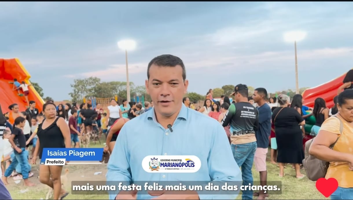 Piagem participou das comemorações do Dia da Criança em Marianópolis do Tocantins