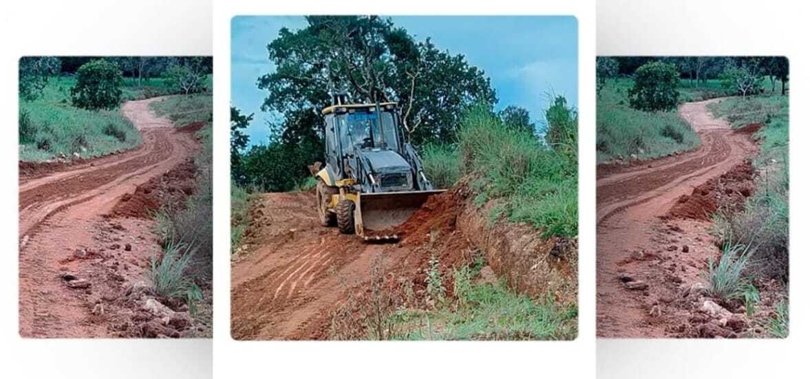 Abreulândia realiza operação de manutenção em estradas vicinais da Serra da Lopa