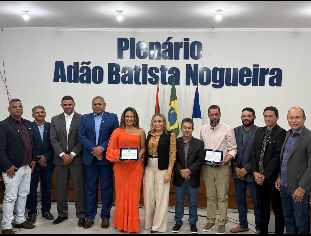 Câmara de Caseara concede Moção de Aplausos a Rodrigo Prata e Manthura Zara por serviços relevantes ao município e ao Vale do Araguaia