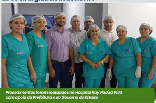 Mais de 30 cirurgias são realizadas no HPP Rui Pádua em Marianópolis com apoio da Prefeitura e do Governo do Estado