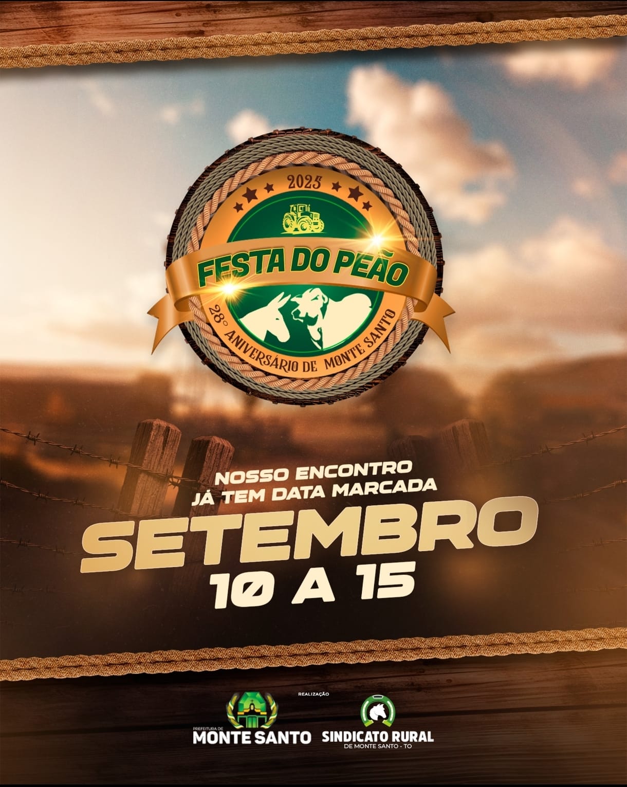 Festa do Peão de Monte Santo promete seis dias de emoção, tradição e grandes atrações