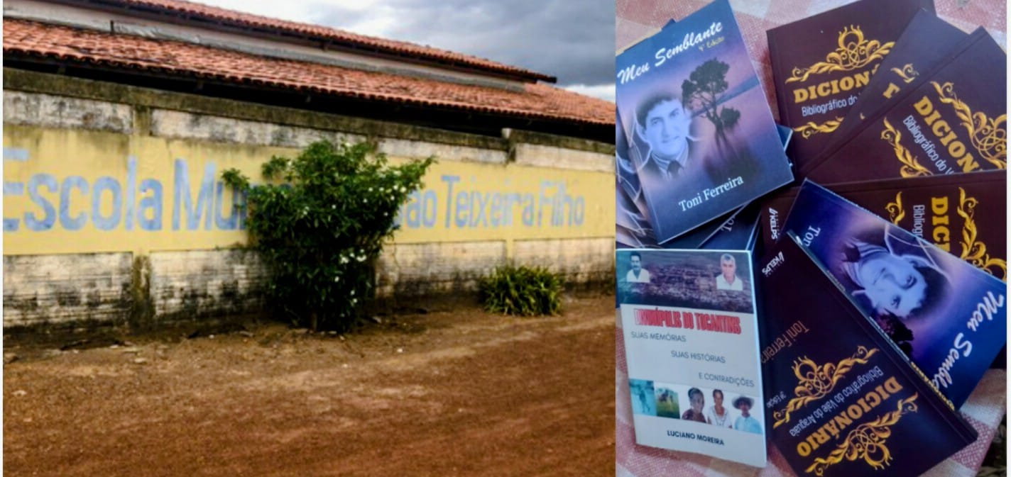 A Escola Municipal João Teixeira Filho, em Café da Roça, recebeu livros do poeta Toni Ferreira
