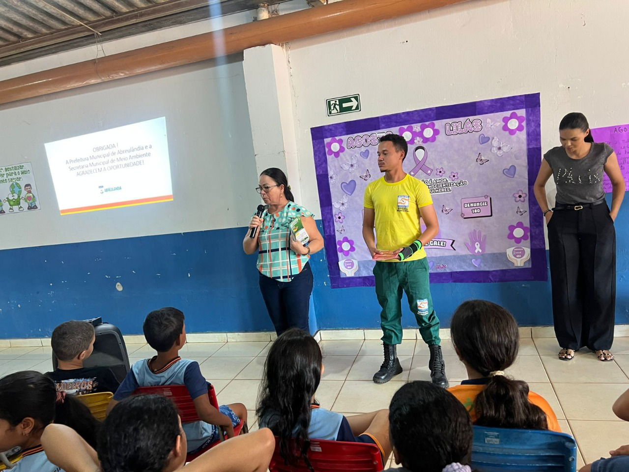 Secretaria de Meio Ambiente de Abreulândia promove palestra educativa sobre prevenção de queimadas