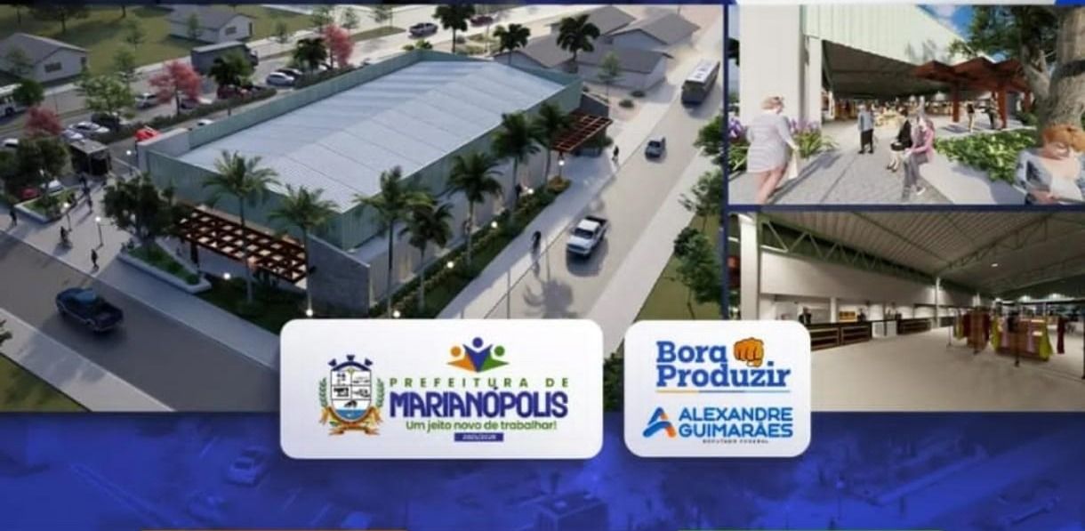 Prefeito Saulo Barbosa anuncia reforma e ampliação da feira coberta de Marianópolis com emenda de R$ 749 mil