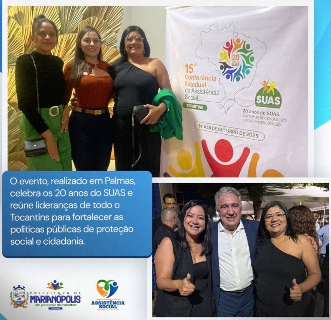 Sônia Oliveira representou Marianópolis na 15ª Conferência Estadual de Assistência Social em Palmas