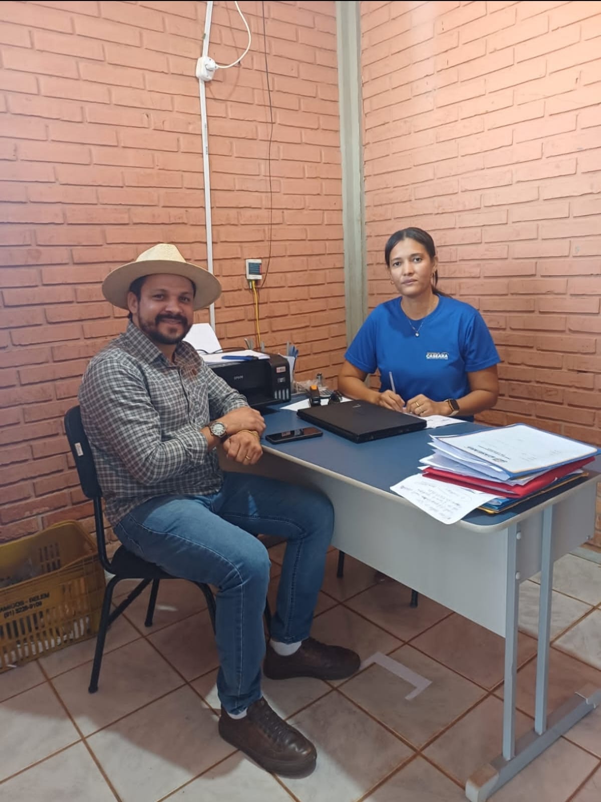 Prefeito Marcos do Chico discute políticas públicas para mulheres rurais em visita à Secretaria de Agricultura de Caseara