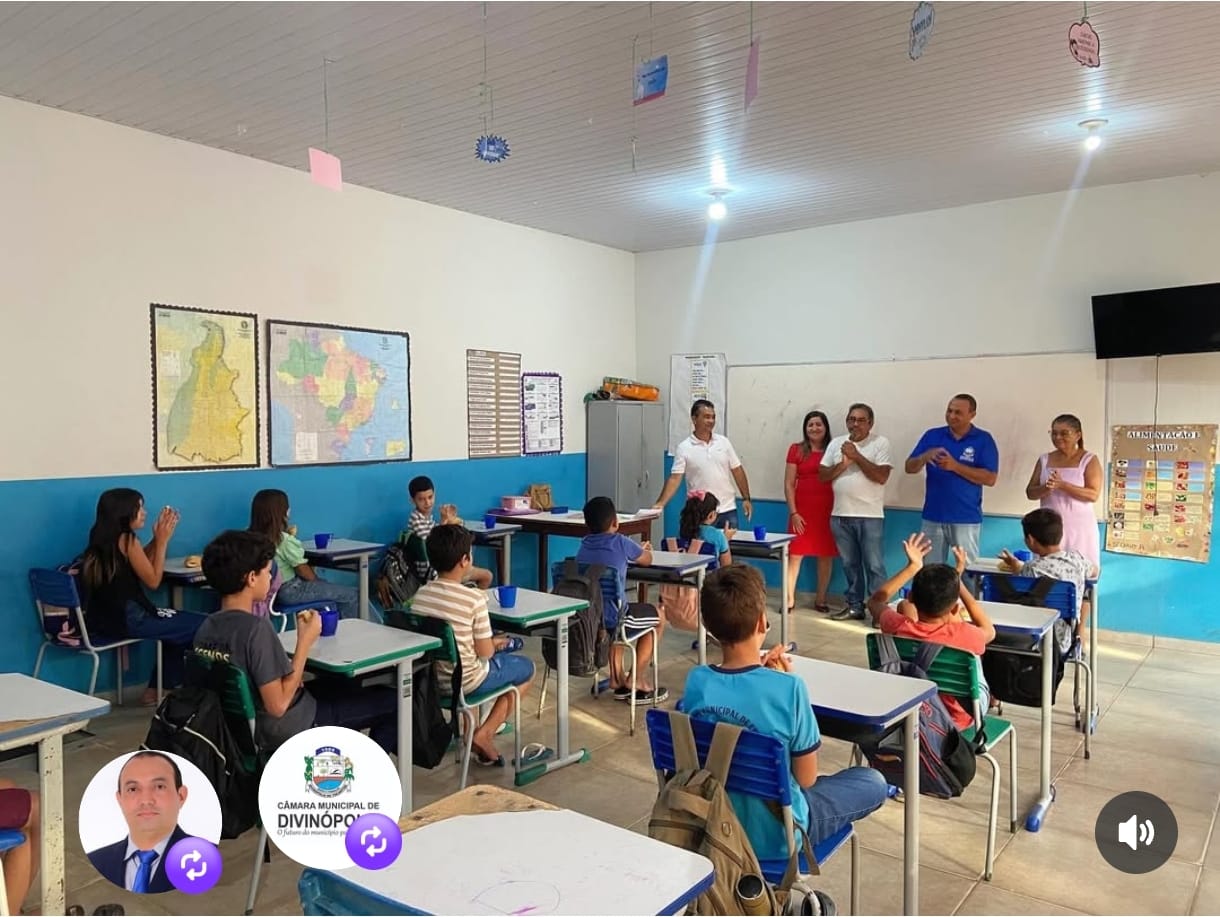 Câmara de Vereadores e Secretaria de Educação visitam escolas e incentivam alunos nas provas do Saeb em Divinópolis do Tocantins