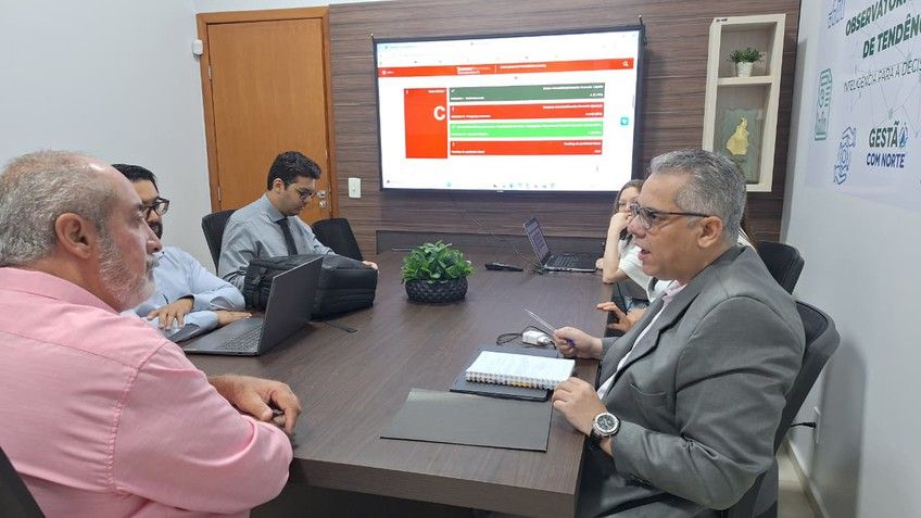Prefeito e técnicos de Aliança do Tocantins recebem atendimento exclusivo no Observatório de Tendências Municipais da ATM
