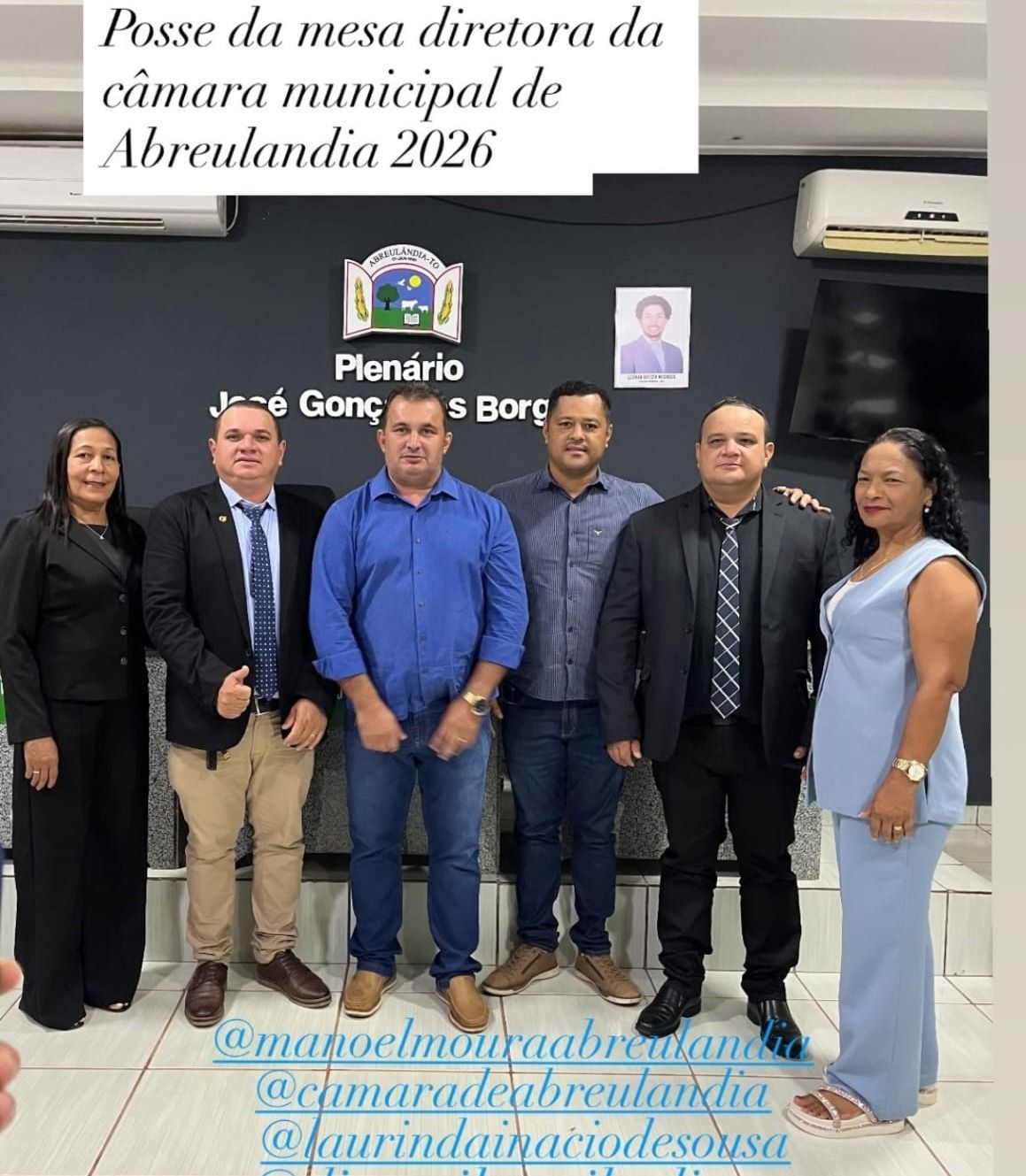 Prefeito Manuel Moura prestigia posse de Dinamilton Machalegre e reforça parceria institucional em Abreulândia