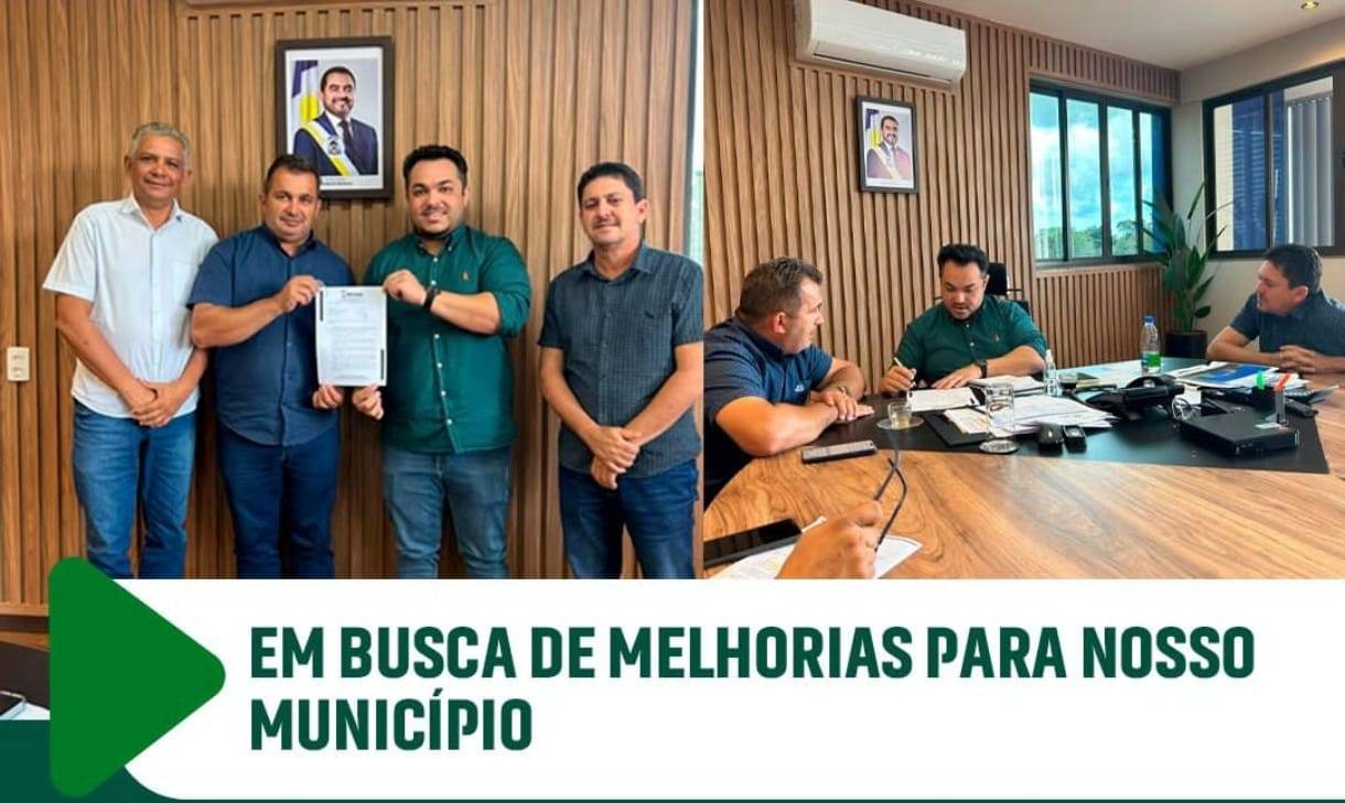 Prefeito Manoel Moura cumpre agenda oficial em Palmas e solicita investimentos em infraestrutura para Abreulândia