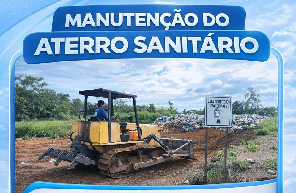 Prefeitura de Dois Irmãos realiza manutenção periódica do aterro sanitário